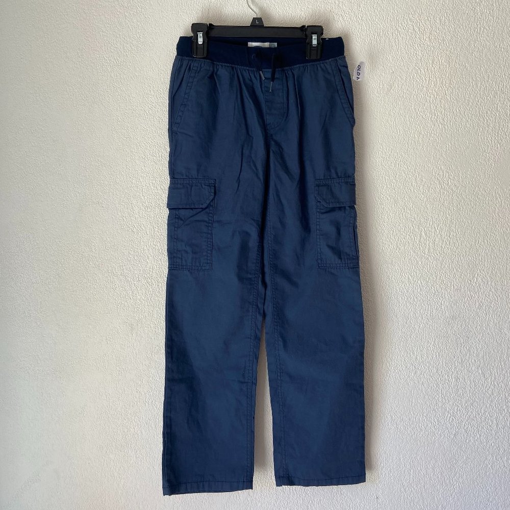 Boys' Comfortable Dark Blue Jogger Pants L/G Old Navy NWT fully lined